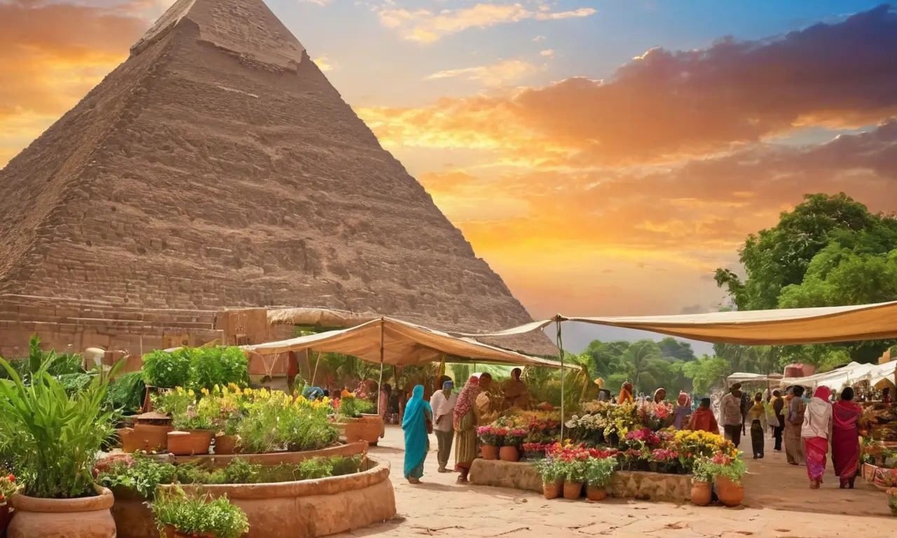 Pyramides majestueuses, culture vibrante et nature harmonieuse
