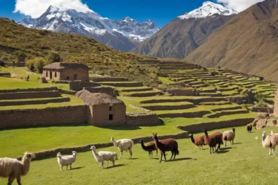 Montagnes andines majestueuses et culture inca
