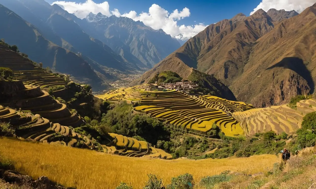 Paysage andin riche en culture et histoire