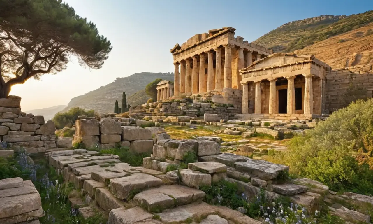 Ruines grecques anciennes, beauté dun passé vivant