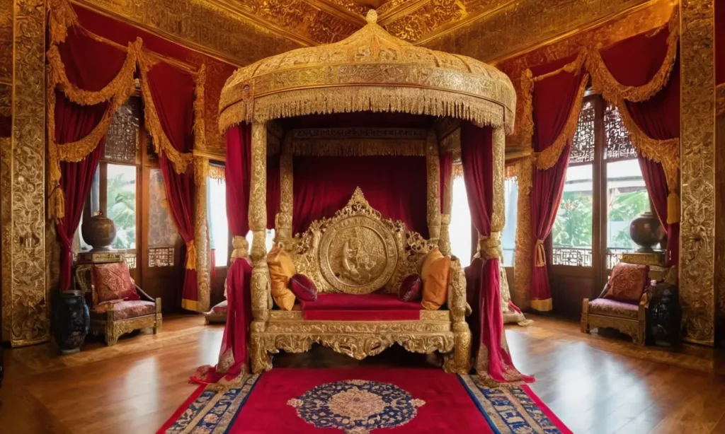 Salle du trône impérial richement décorée