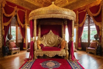 Salle du trône impérial richement décorée