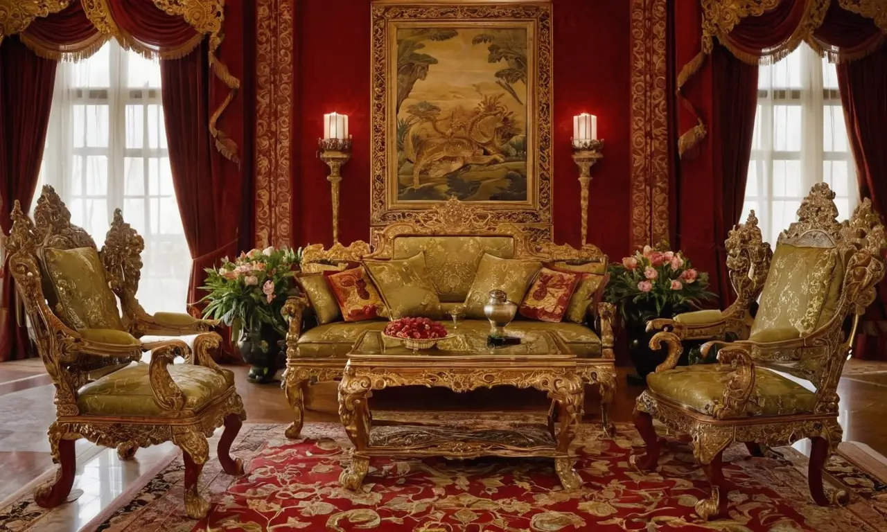 Une salle du trône majestueuse et raffinée