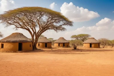 Paysage africain vibrant