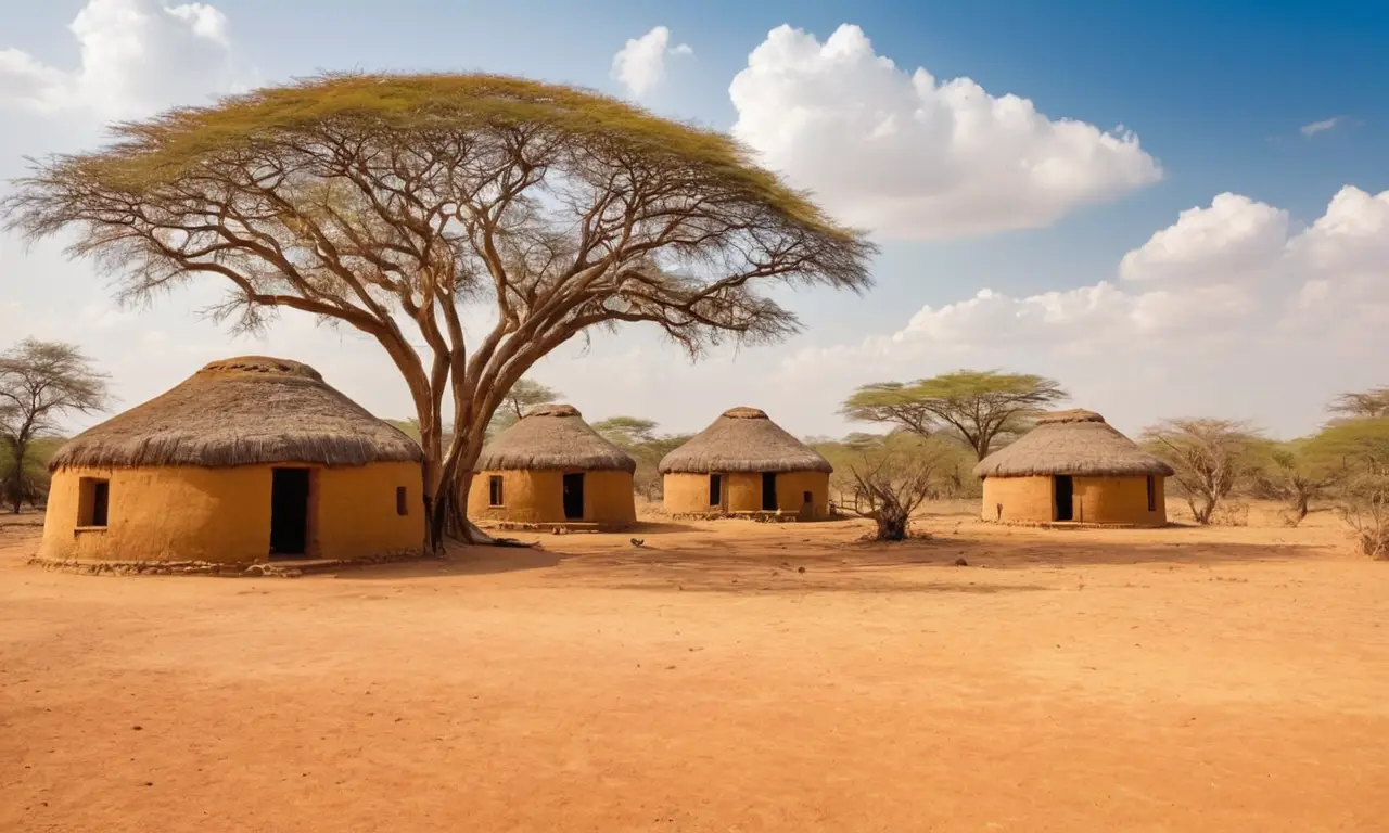 Paysage africain vibrant