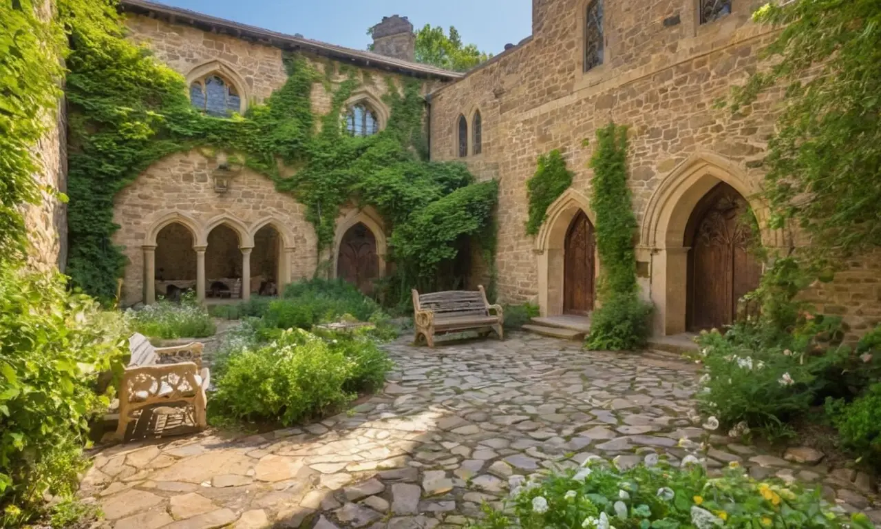 Monastère en pierre, vie paisible et vibrante
