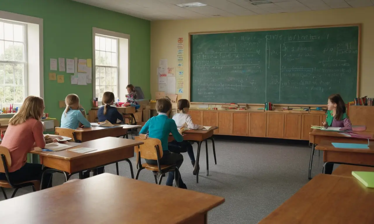 Salle de classe dynamique et pleine dénergie