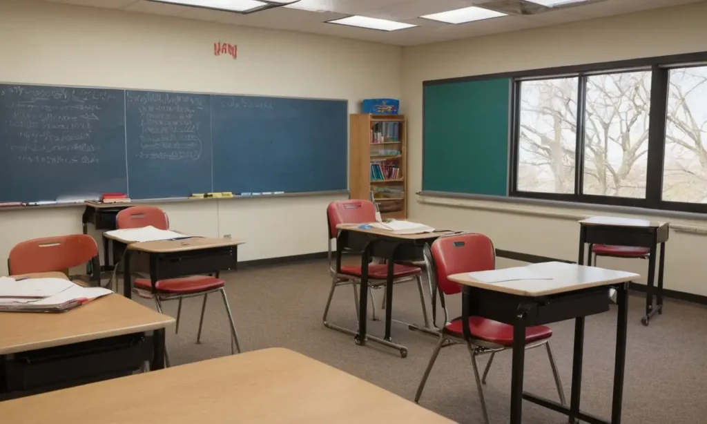 Salle de classe animée avec étudiants concentrés