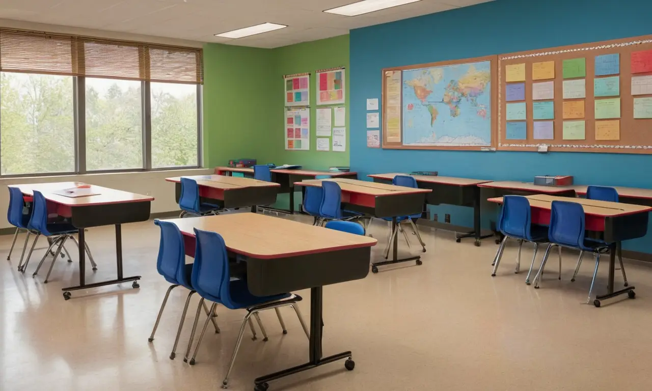 Salle de classe vibrante et engagée