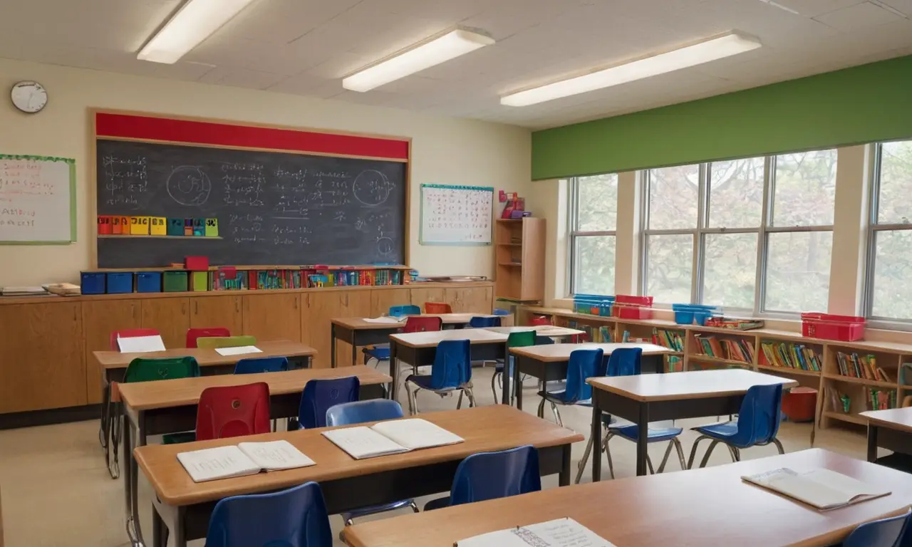Une salle de classe lumineuse et organisée