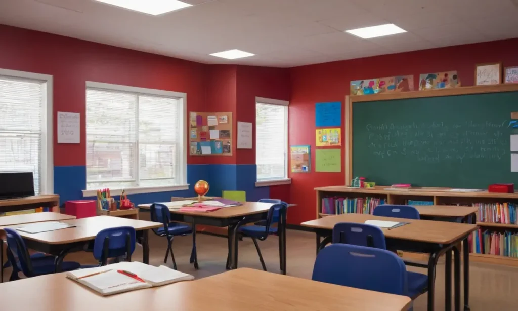 Une salle de classe lumineuse et engageante