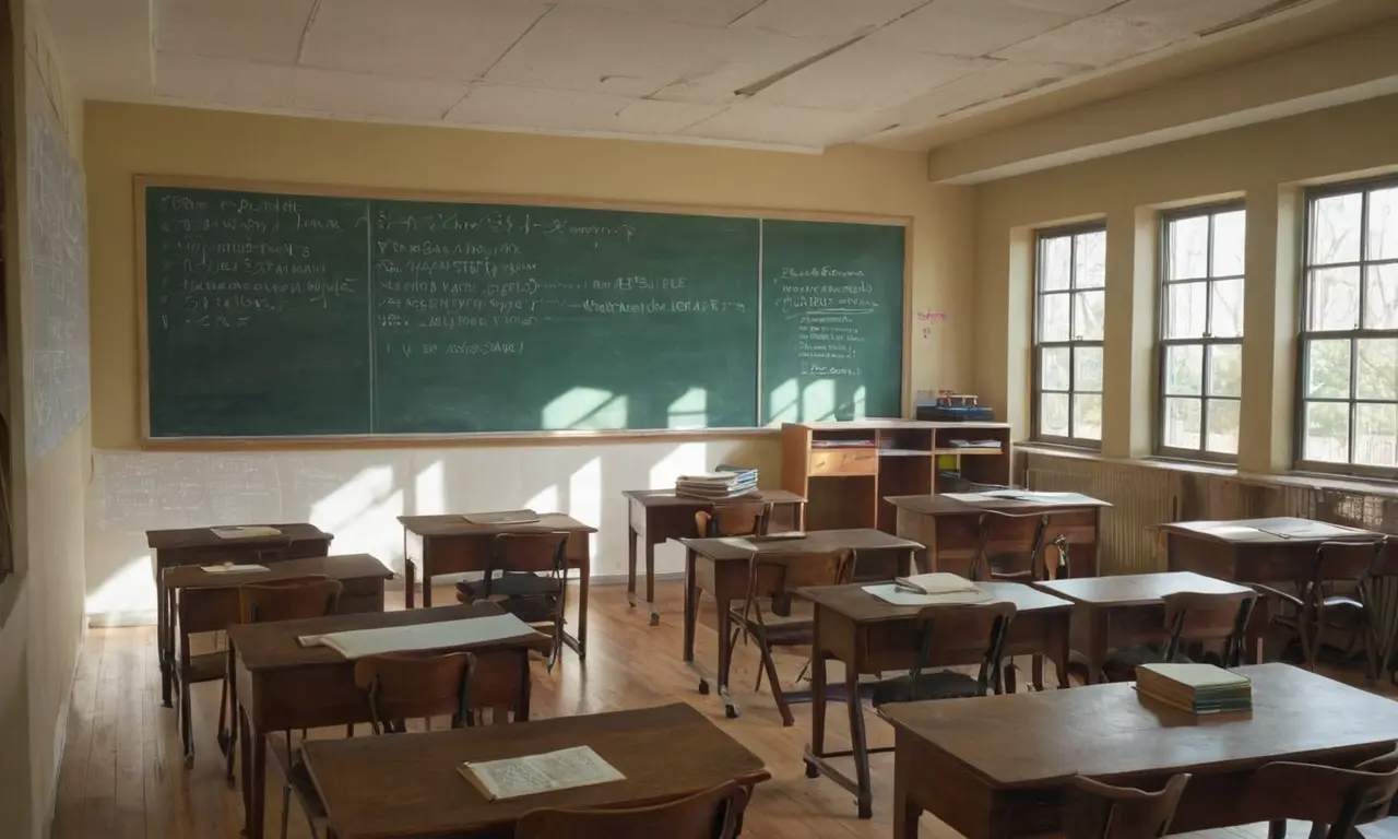 Salle de classe spacieuse et lumineuse