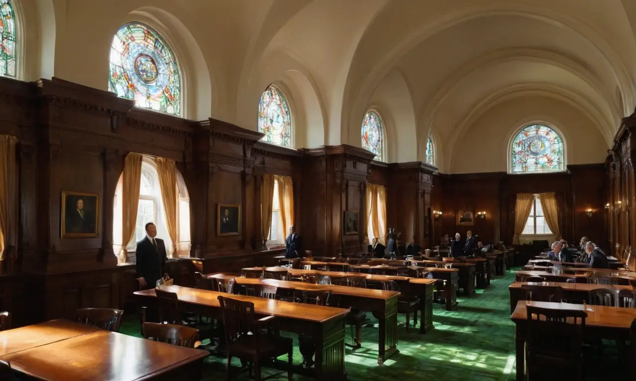 Chambre législative élégante et fonctionnelle