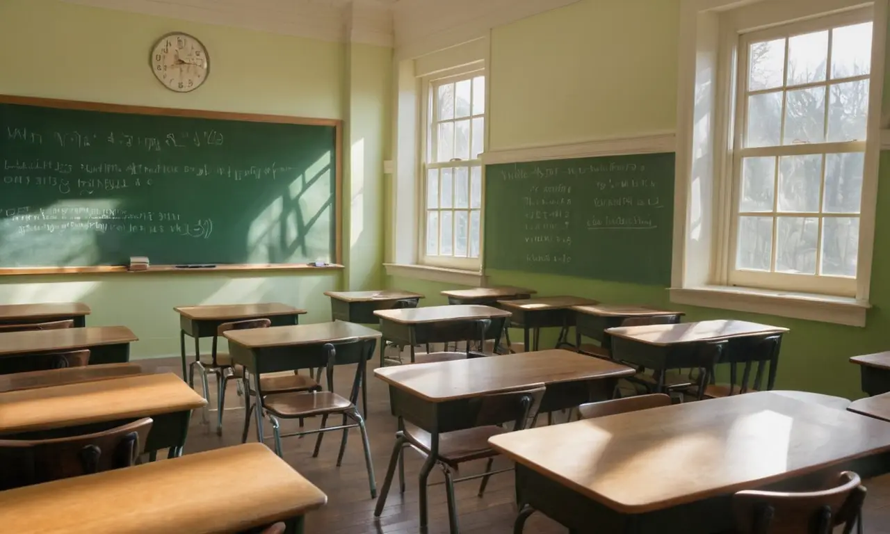 Une salle de classe lumineuse et ordonnée