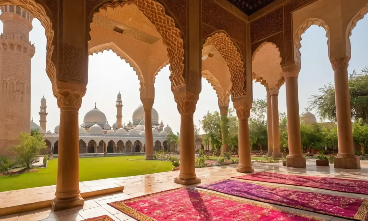 Lever de soleil paisible sur une mosquée