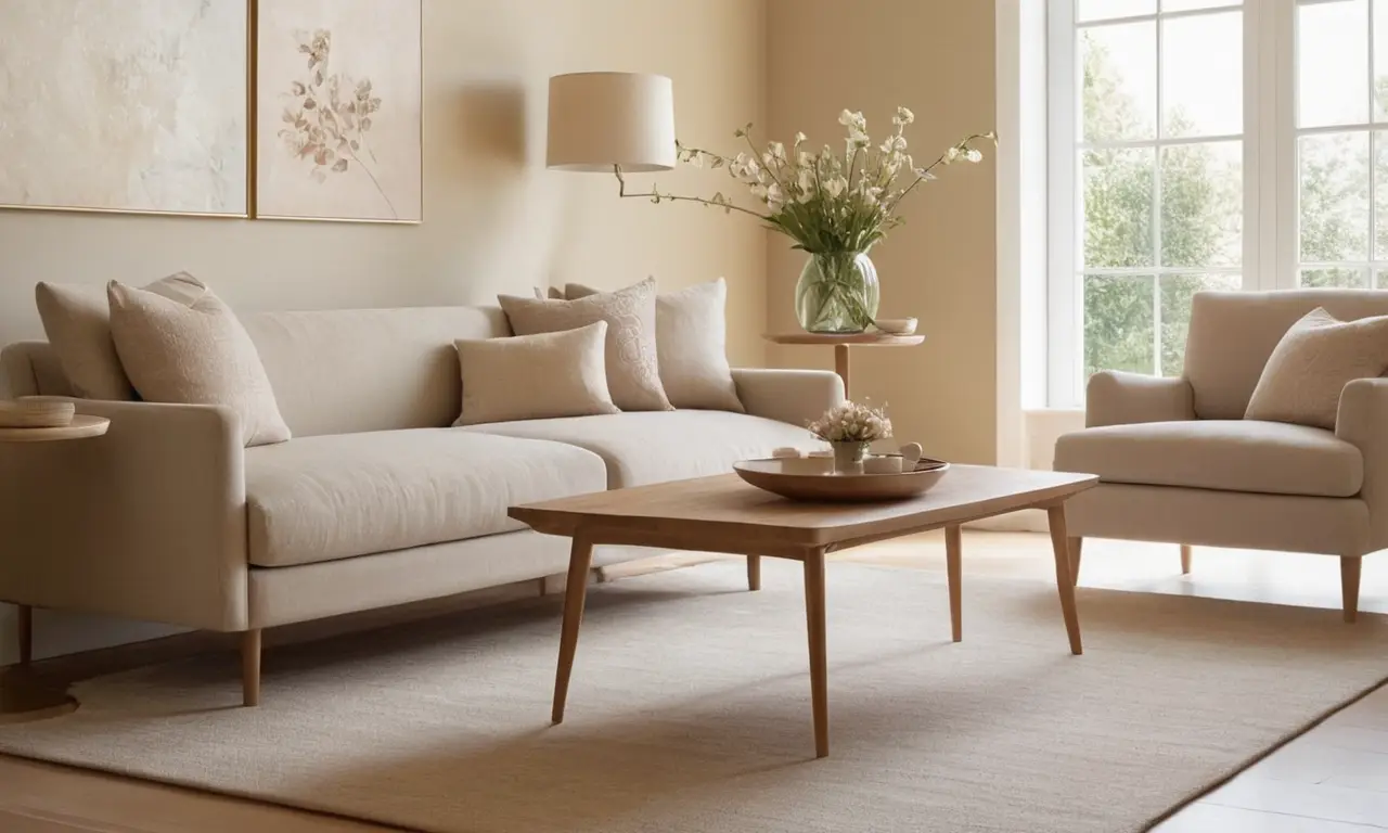 Ambiance apaisante avec nuances et textures harmonieuses