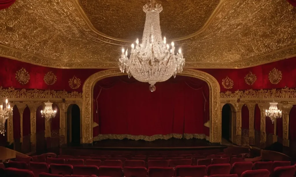 Une scène de théâtre classique française