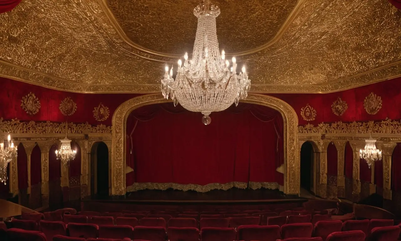 Une scène de théâtre classique française
