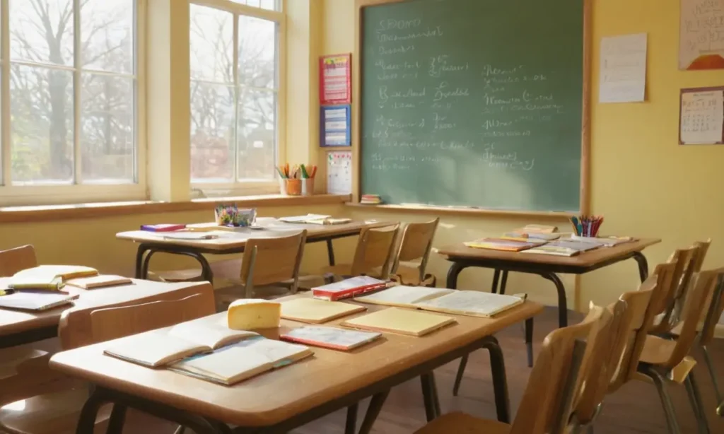 Salle de classe lumineuse et dynamique