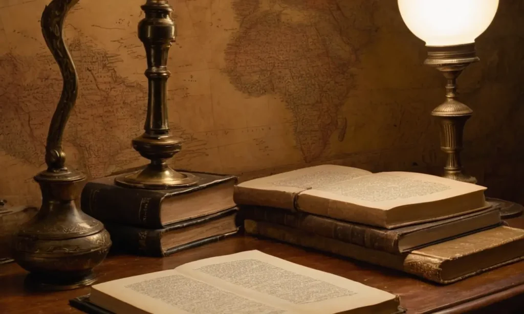Une table en bois chargée de livres