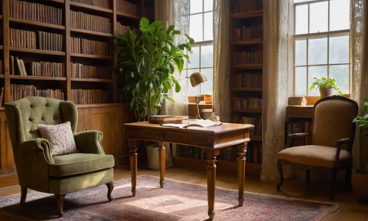 Une étude ensoleillée, livres et confort