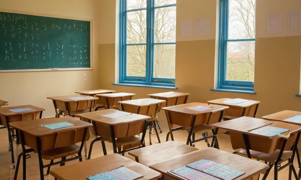 Salle de classe lumineuse et engageante