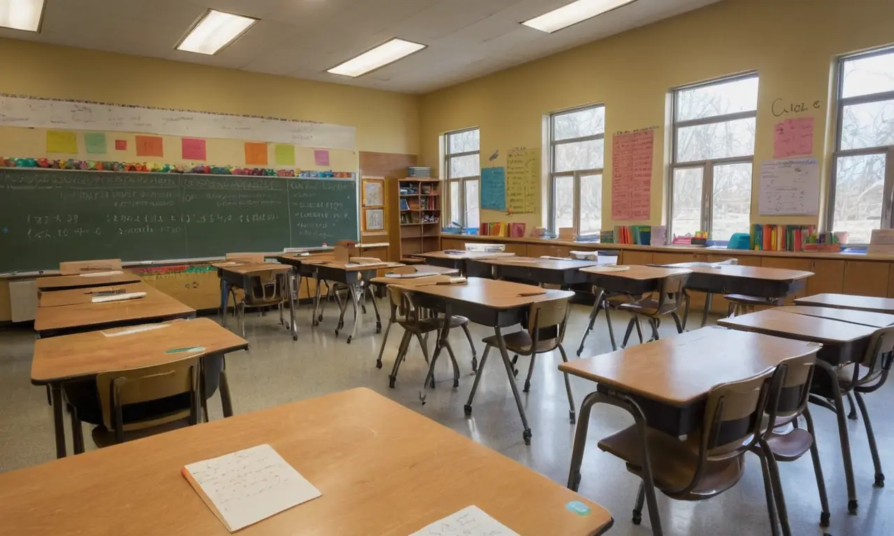 Salle de classe lumineuse et accueillante
