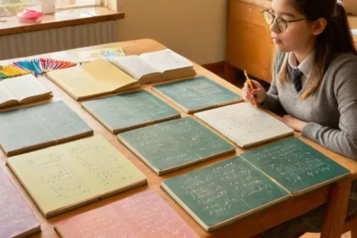 Salle de classe dynamique et organisée
