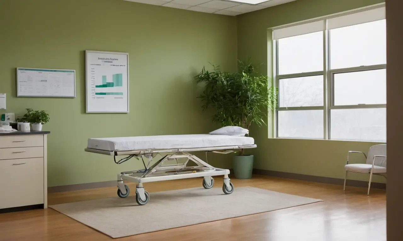 Chambre dhôpital lumineuse, ambiance professionnelle et accueillante