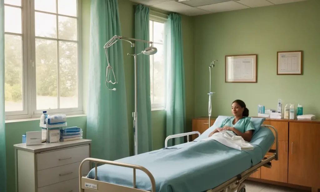 Une chambre dhôpital moderne et lumineuse