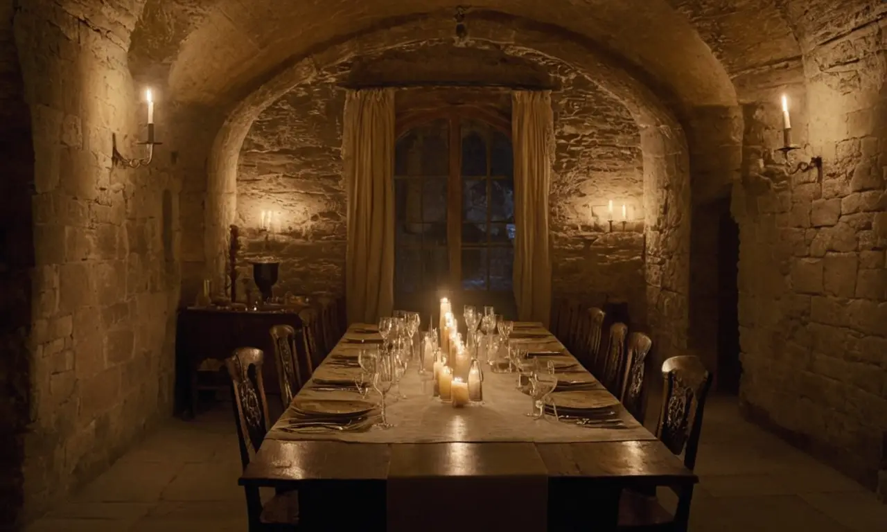 Chambre sombre chargée dhistoire et mystère