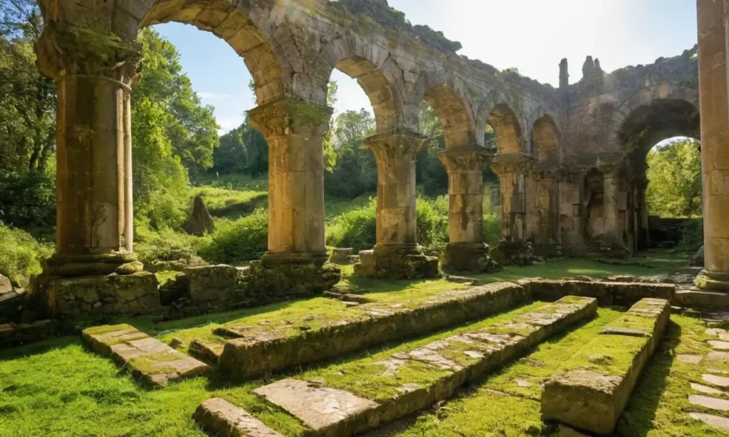 Ruines romaines au sol