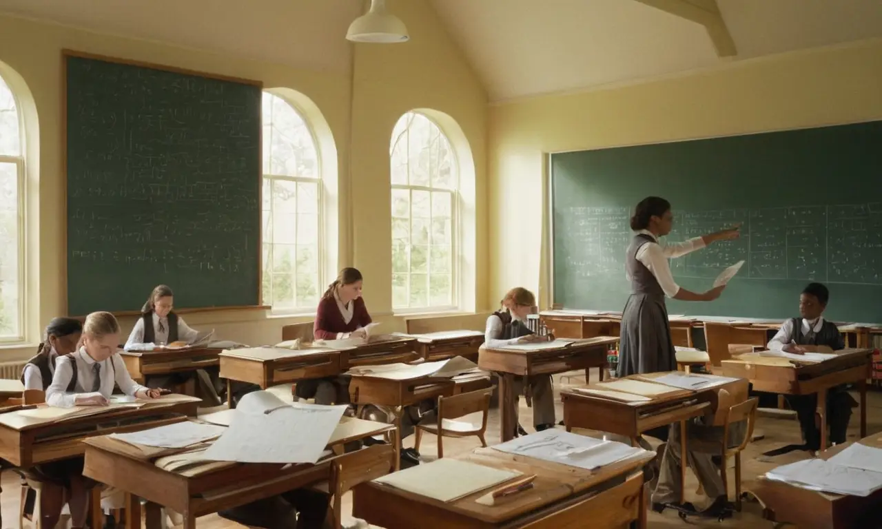 Salle de classe lumineuse, quête de connaissance