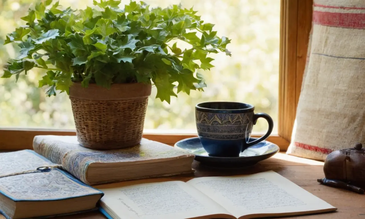 Une table en bois créant une atmosphère chaleureuse