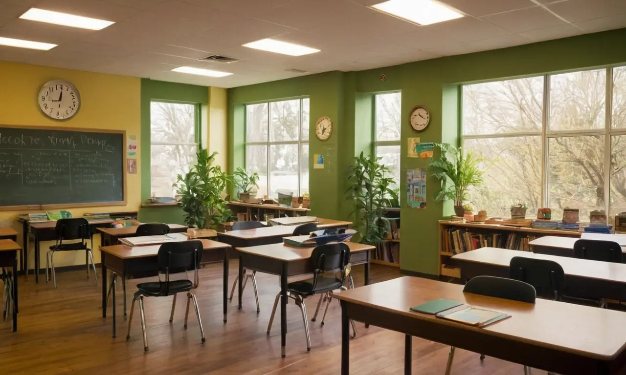 Une salle de classe chaleureuse et vivante