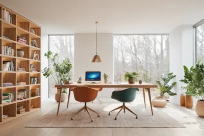 Espace de travail moderne et créatif