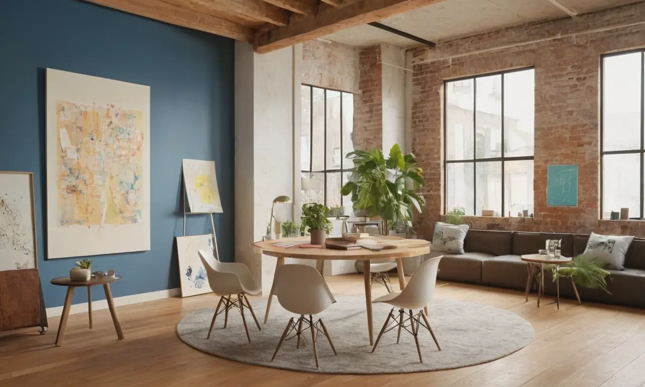 Espace de travail moderne et collaboratif