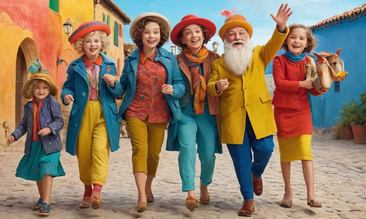 Univers joyeux et coloré mêlant réalité et fantaisie