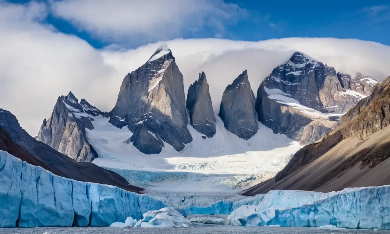 Montagnes majestueuses créent un paysage serein