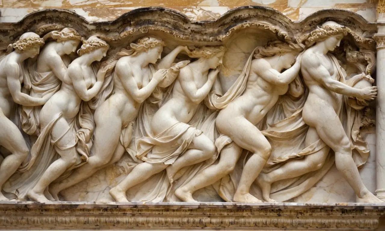 Sculptures grecques antiques mêlant beauté et émotion