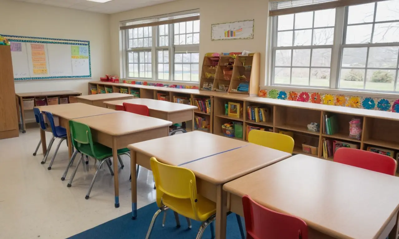 Salle de classe lumineuse et engageante