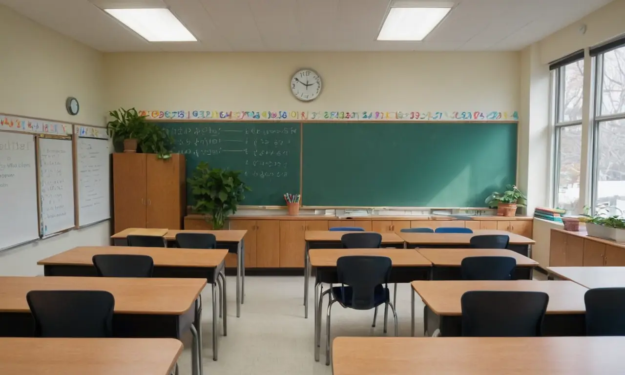 Classe lumineuse, accueillante et collaborative