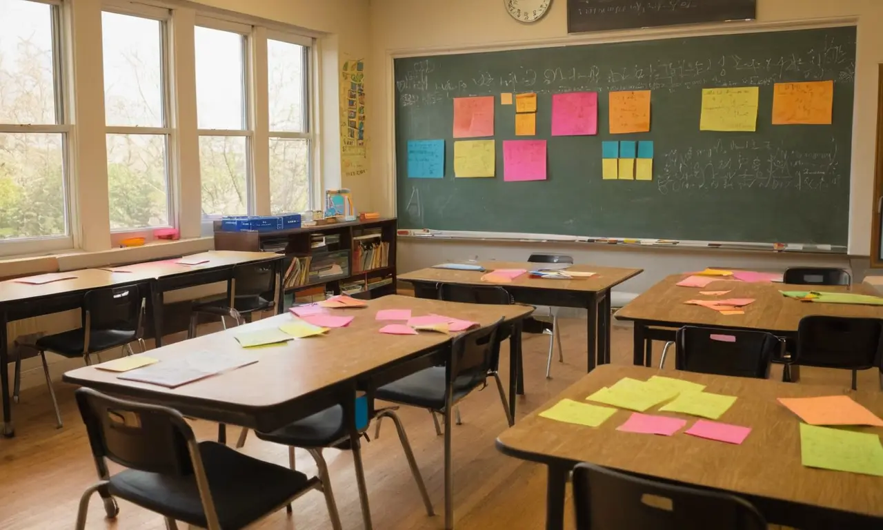 Une salle de classe lumineuse et chaleureuse