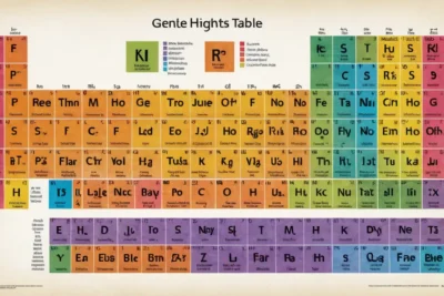 Tableau périodique coloré et bien composé