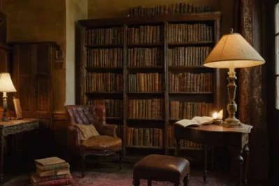 Une bibliothèque ancienne