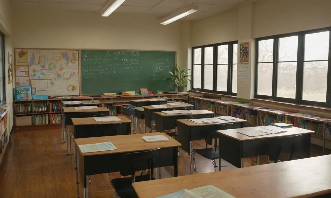 Une salle de classe dynamique et lumineuse