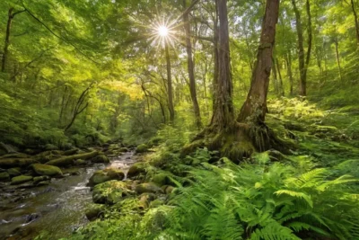 Forêt verdoyante