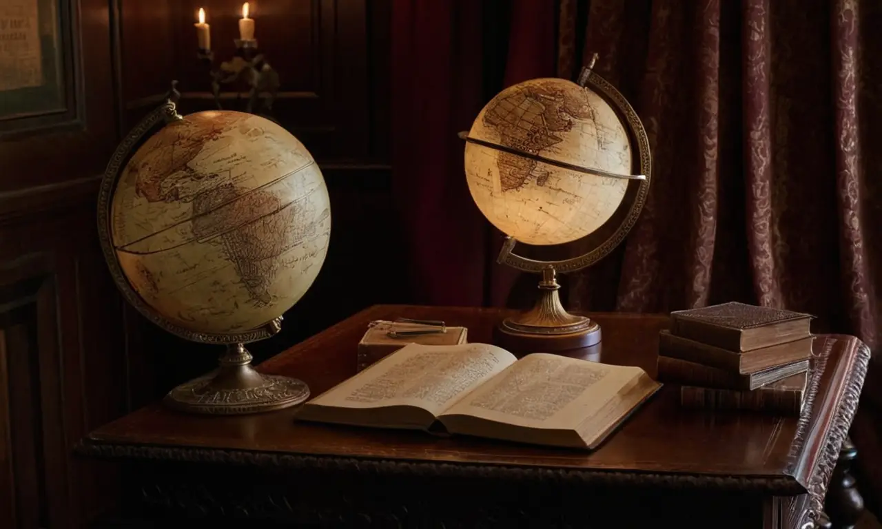 Un bureau chaleureux rempli de livres anciens
