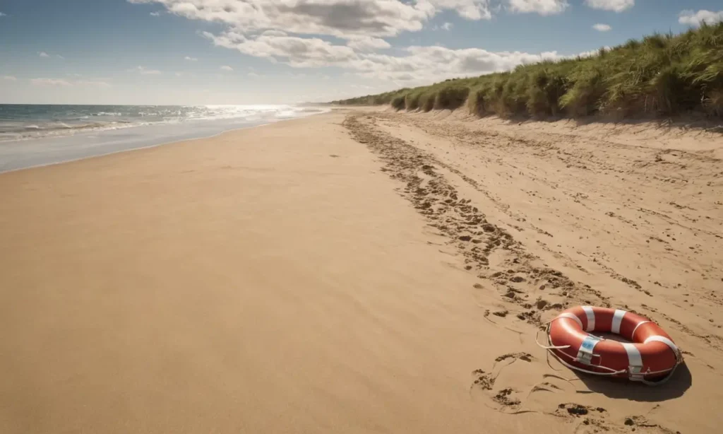 Plage historique animée par des soldats