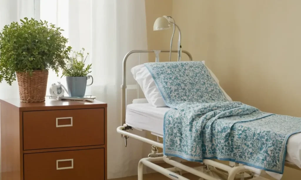 Chambre dhôpital calme et accueillante